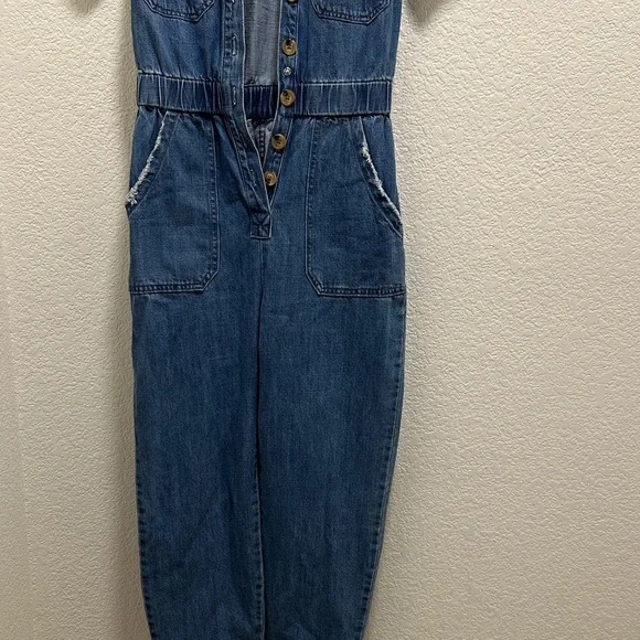 Show Me Your MuMu Denim Jumpsuit - Picture 3 of 9